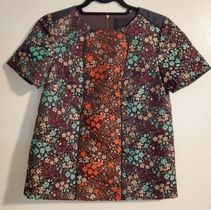 NWT J. Crew Collection Pop Floral Top - Size 2
